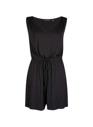 Dorothy Perkins Black Tie Waist Playsuit