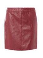Dorothy Perkins Burgundy Pocket Pu Mini Skirt