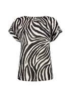 Dorothy Perkins Black Zebra Print T-shirt