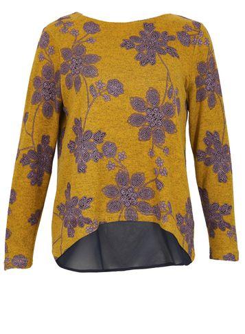 Dorothy Perkins *tenki Mustard Floral Jumper