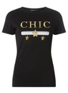 Dorothy Perkins Black Chic Print T-shirt