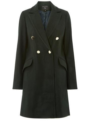 Dorothy Perkins Green Double-breasted Coat