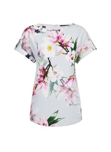 Dorothy Perkins Grey Photographic Floral Print T-shirt