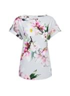 Dorothy Perkins Grey Photographic Floral Print T-shirt