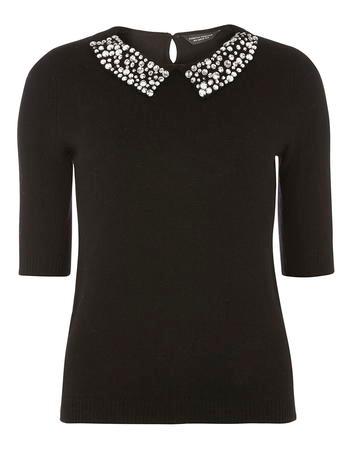 Dorothy Perkins Black Embellished Jumper