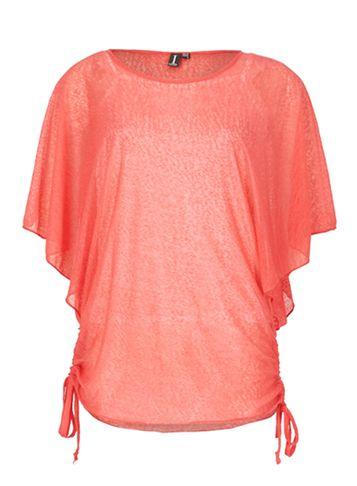 Dorothy Perkins *izabel London Coral Flowy Batwing Top