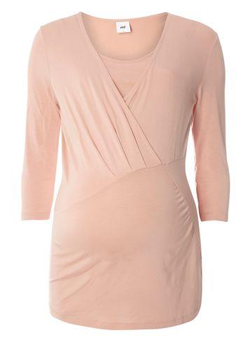Dorothy Perkins *mamalicious Nude Wrap Nursing Jersey Top