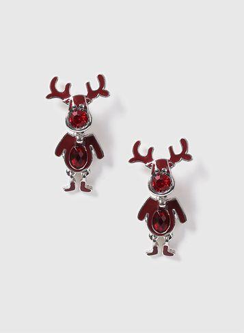 Dorothy Perkins Multi Coloured Reindeer Earrings