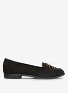 Dorothy Perkins Wide Fit Black Lavinia Studded Loafers