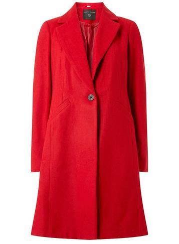 Dorothy Perkins Red Single Breasted Coat