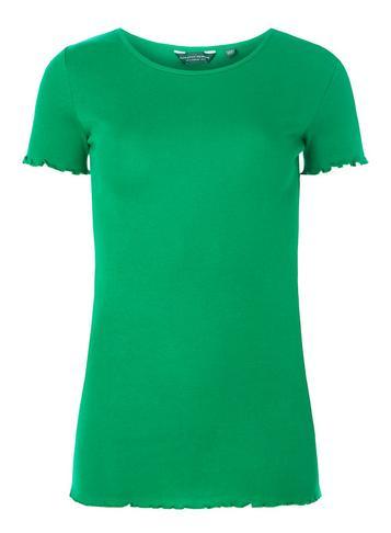 Dorothy Perkins *tall Green Lettuce Edge T-shirt