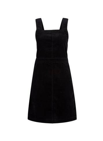 Dorothy Perkins Black Cord Square Neck Pinafore Dress