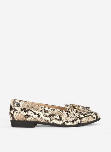 Dorothy Perkins Wide Fit Snake Print 'lily' Loafers