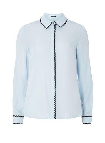 Dorothy Perkins Blue Trim Shirt