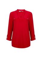 Dorothy Perkins *tall Burgundy Jersey Shirt