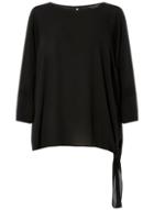 Dorothy Perkins *dp Curve Black Tie Side Blouse