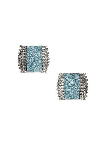 Dorothy Perkins Aqua Glitter Stud Earrings