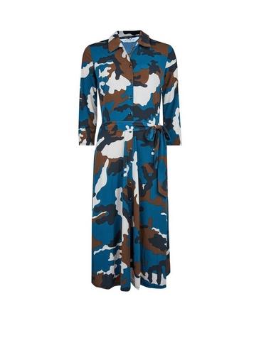 Dorothy Perkins *tall Blue Camouflage Print Shirt Dress