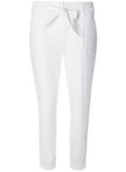 Dorothy Perkins White Cotton Tapered Trousers