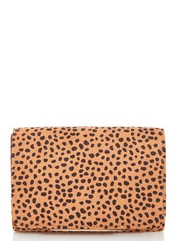 *quiz Brown Dalmatian Print Bag