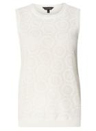 Dorothy Perkins Ivory Lace Shell Knitted Top