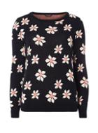 Dorothy Perkins Navy Jacquard Floral Jumper