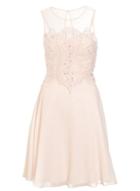 Dorothy Perkins *quiz Nude Chiffon Embellished Dress