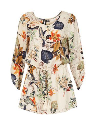 Dorothy Perkins *izabel London Multi Beige Floral Top
