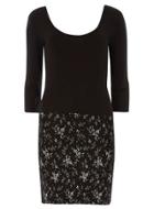Dorothy Perkins Black Scoop Neck Dress