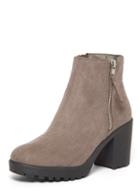 Dorothy Perkins Grey 'minny' Chunky Ankle Boots
