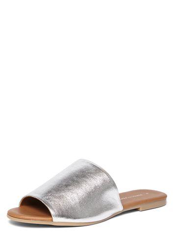 Dorothy Perkins Silver 'florida' Leather Mules