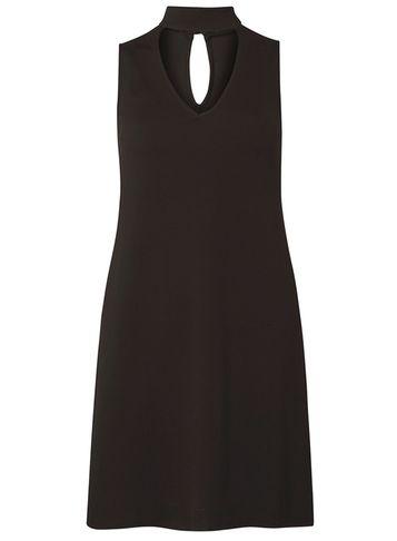 Dorothy Perkins Black Sleeveless Choker Shift Dress