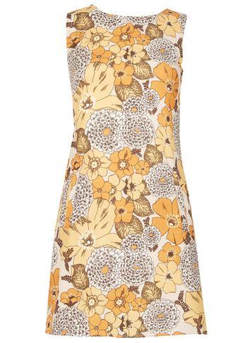 Dorothy Perkins *tenki Yellow Floral Shift Dress