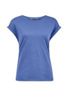 Dorothy Perkins Blue Denim Roll Sleeve T-shirt