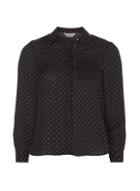 Dorothy Perkins Petite Black Spot Long Sleeve Shirt