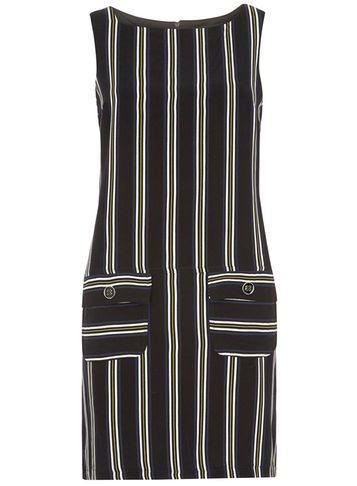 Dorothy Perkins Navy Stripe Pinny Dress