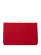 Dorothy Perkins *head Over Heels 'barlie' Red Clutch Bag