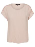 *vero Moda Rose Lace Short Sleeve Top