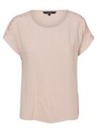 *vero Moda Rose Lace Short Sleeve Top