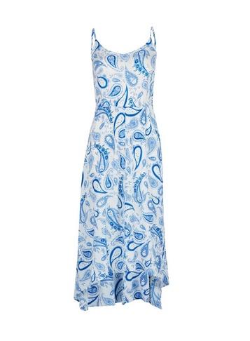 Dorothy Perkins *dp Beach Blue Paisley Print Trapeze Dress