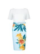 *showcase Multi Colour Tropical Floral Print 'everly' Dress