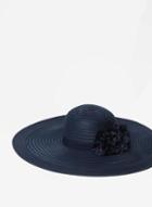 Dorothy Perkins Navy Occasion Floral Floppy Hat