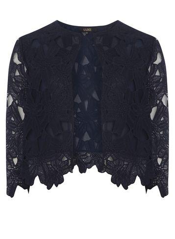 Dorothy Perkins *luxe Navy Lace Jacket