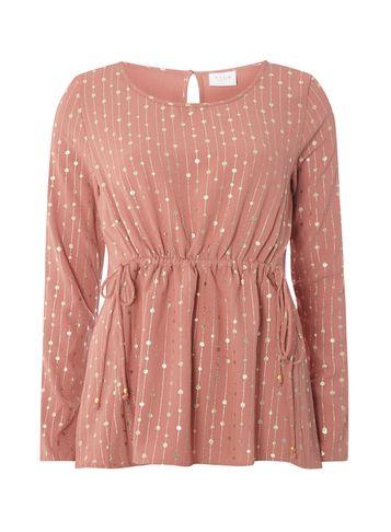 Dorothy Perkins *vila Gold Print Top