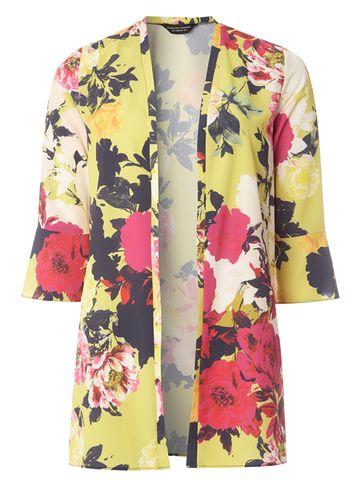 Dorothy Perkins Lime Floral Cover Up