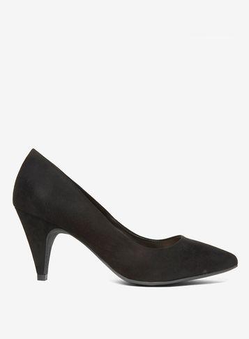 Dorothy Perkins Wide Fit Black 'diana' Court Shoes