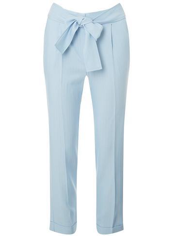 Dorothy Perkins Chambray Tie Waist Trousers