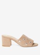 Dorothy Perkins Taupe 'steph' Heeled Mule Sandals