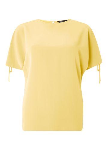 Dorothy Perkins Lemon Tie Cold Shoulder Top