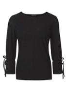 Dorothy Perkins Black Fluted Sleeve Top